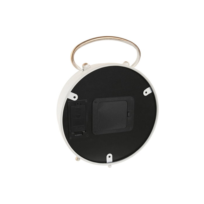 Horloge de table Home ESPRIT Blanc Doré Scandi