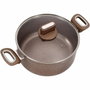 Arthur Martin Marmite 28 cm avec couvercle en verre Terracota