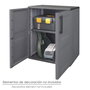ART PLAST Armoire Basse en Résine 68x37x84 cm Gris Foncé