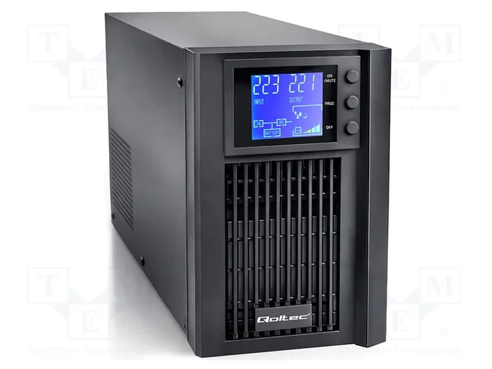 QOLTEC UPS 1kVA 800W 230V avec LCD QOLTEC UPS 1kVA 800W 230V avec LCD