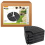 Color Baby - Support pour parasol en plastique, 4 pièces, 52-66 kg, dimensions 48 x 48 x 7.5 cm