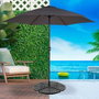 Color Baby - Support pour parasol en plastique, 4 pièces, 52-66 kg, dimensions 48 x 48 x 7.5 cm