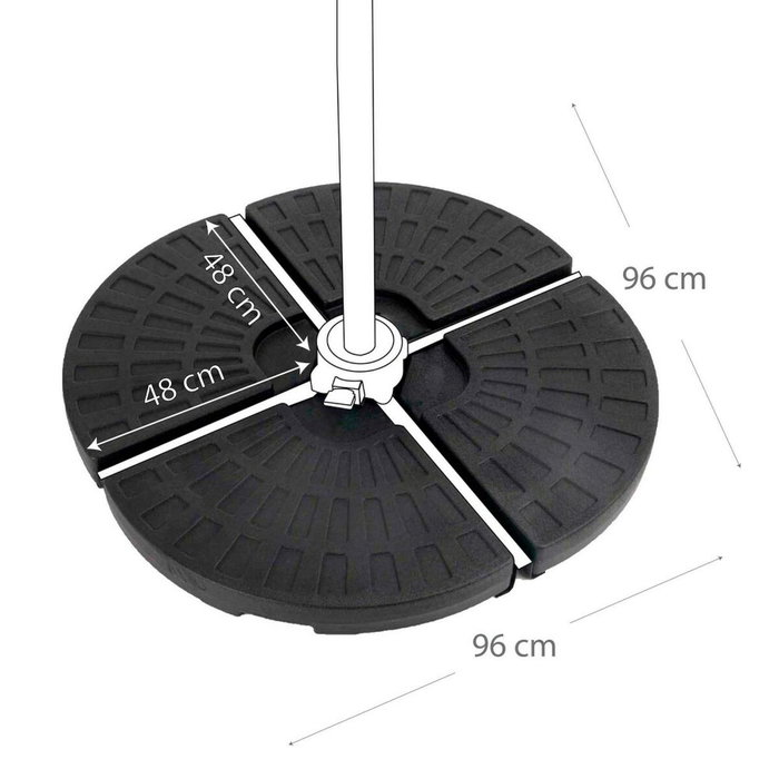 Base pour parapluie Aktive Plastique