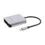 Conceptronic BIAN09G Lecteur de cartes USB Type-C gris, 10 Gbps, USB 3.2 Gen 2, SD/MicroSD/CFast