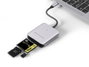 Conceptronic BIAN09G Lecteur de cartes USB Type-C gris, 10 Gbps, USB 3.2 Gen 2, SD/MicroSD/CFast