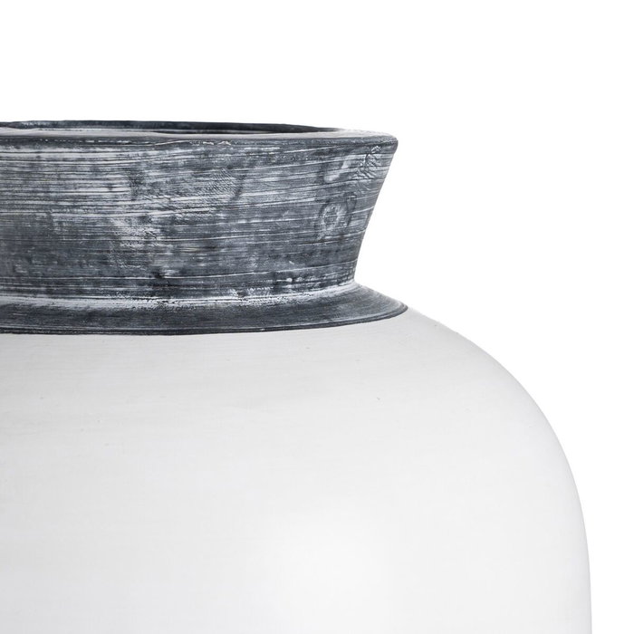 BigBuy Home Vase Blanc Terre cuite 25 x 27 x 40 cm