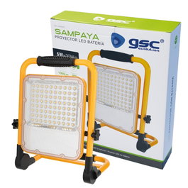 GSC Evolution Projecteur LED Sampaya 5W 6500K avec batterie et sortie USB