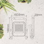 GSC Evolution Projecteur LED Sampaya 5W 6500K avec batterie et sortie USB