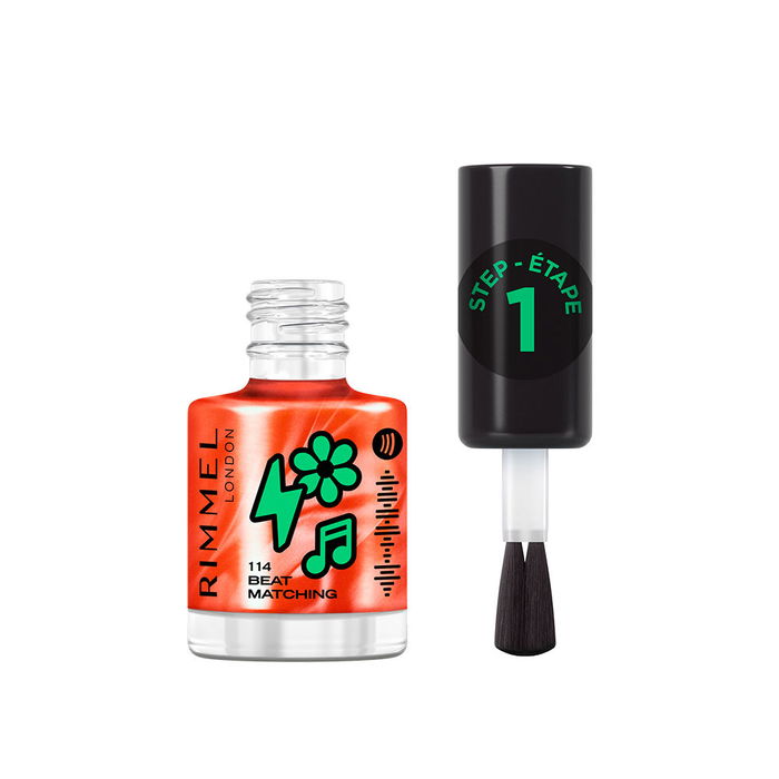 Rimmel London Vernis à ongles SUPER GEL #114-Beatmatching 12 ml Finition Gel Longue Tenue 14 Jours Rimmel London Vernis à ongles SUPER GEL #114-Beatmatching 12 ml Finition Gel Longue Tenue 14 Jours