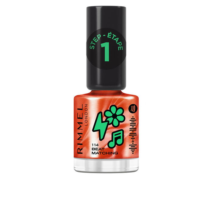 Rimmel London Vernis à ongles SUPER GEL #114-Beatmatching 12 ml Finition Gel Longue Tenue 14 Jours Rimmel London Vernis à ongles SUPER GEL #114-Beatmatching 12 ml Finition Gel Longue Tenue 14 Jours
