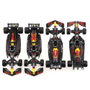 BURAGO Blister 4 voitures de championnats F1 Red Bull en métal