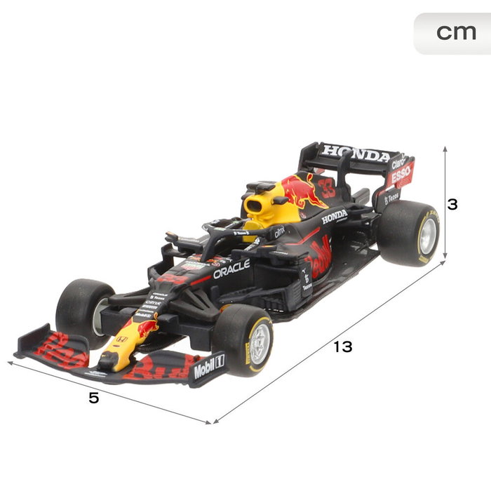 BURAGO Blister 4 voitures de championnats F1 Red Bull en métal