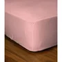 Lovely Home Drap-housse LH71626 180x200+30 cm en Coton 100% Rose Poudré