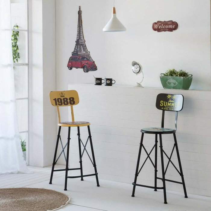Plaque Murale Alexandra House Living Fer 80 x 1 x 43 cm Tour Eiffel Plaque Murale Alexandra House Living Fer 80 x 1 x 43 cm Tour Eiffel