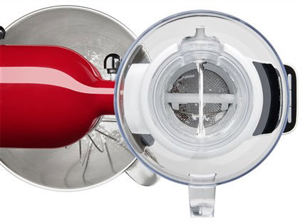 KitchenAid Accessoire 5KSMSFTA - Tamis doseur avec balance de cuisine numérique intégrée pour robot pâtissier