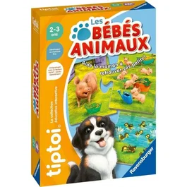 Ravensburger Jeu éducatif tiptoi 00187 Les bébés animaux, à partir de 2 ans, interactif avec musique