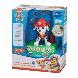 Vtech Lumi-Conteuse à Histoires Pat Patrouille - Marcus, conteuse interactive et lumineuse avec veilleuse, pour enfants 3 ans et plus, français