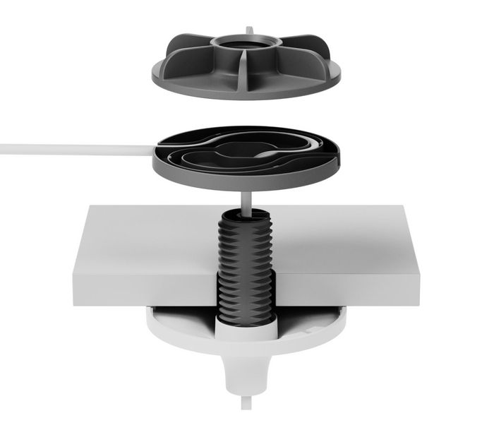 Logitech Support de Plafond Mic Pod pour Système Rally - Fixation pour Microphone sur Plafond Hauteur