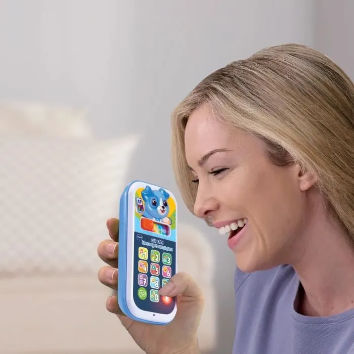 VTech Baby Allô Bébé Messages Magiques, téléphone éducatif lumineux avec touches, enregistrement vocal et effets sonores, 9 à 36 mois VTech Baby Allô Bébé Messages Magiques, téléphone éducatif lumineux avec touches, enregistrement vocal et effets sonores, 9 à 36 mois