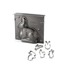 Zenker Ensemble de moule lapin de Pâques 3D et 5 emporte-pièces