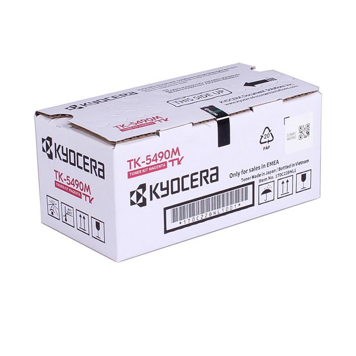 Kyocera Toner TK-5490M Toner Kit Magenta - Référence 1T0C22BNL1, Compatible avec les Imprimantes Kyocera