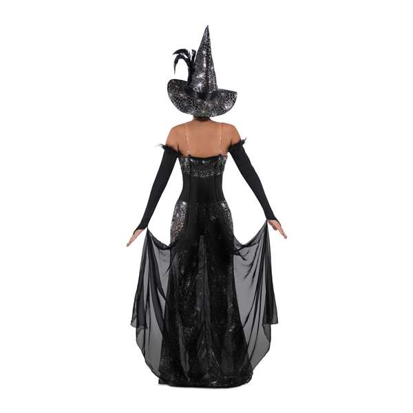 My Other Me Déguisement Sorcière Corbeau avec Chapeau, Robe et Cape Taille L