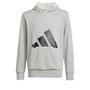 Sweat-shirt à capuche fille Adidas Big Logo French Terry Hd Gris clair S