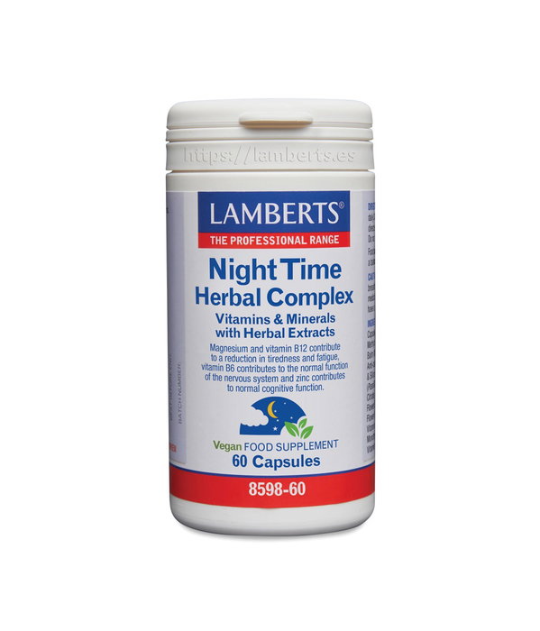 LAMBERTS Night Time Herbal Complex 60 Capsules LAMBERTS Night Time Herbal Complex 60 Capsules