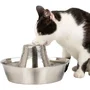 PetSafe SEASIDE - Fontaine à eau pour chiens et chats, 1.8L inoxydable, silencieuse, avec filtre