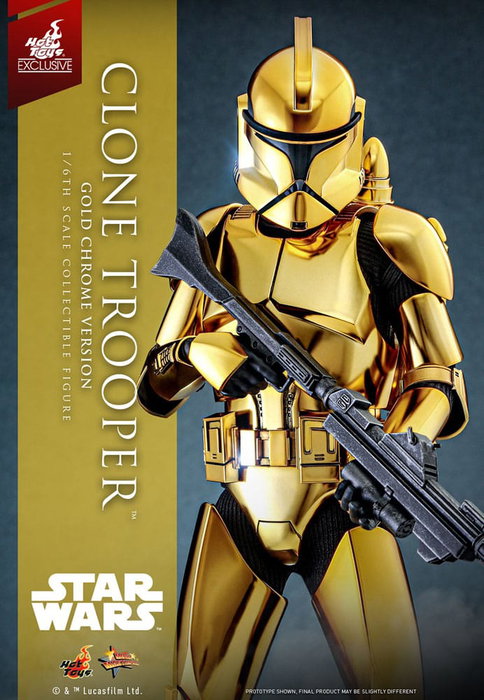 Star Wars figurine 1/6 Clone Trooper (Gold Chrome Version) Exclusive 30 cm Star Wars figurine 1/6 Clone Trooper (Gold Chrome Version) Exclusive 30 cm