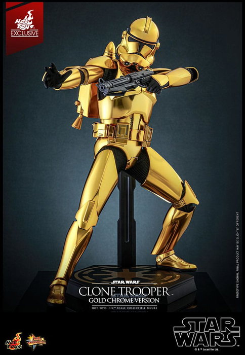 Star Wars figurine 1/6 Clone Trooper (Gold Chrome Version) Exclusive 30 cm Star Wars figurine 1/6 Clone Trooper (Gold Chrome Version) Exclusive 30 cm