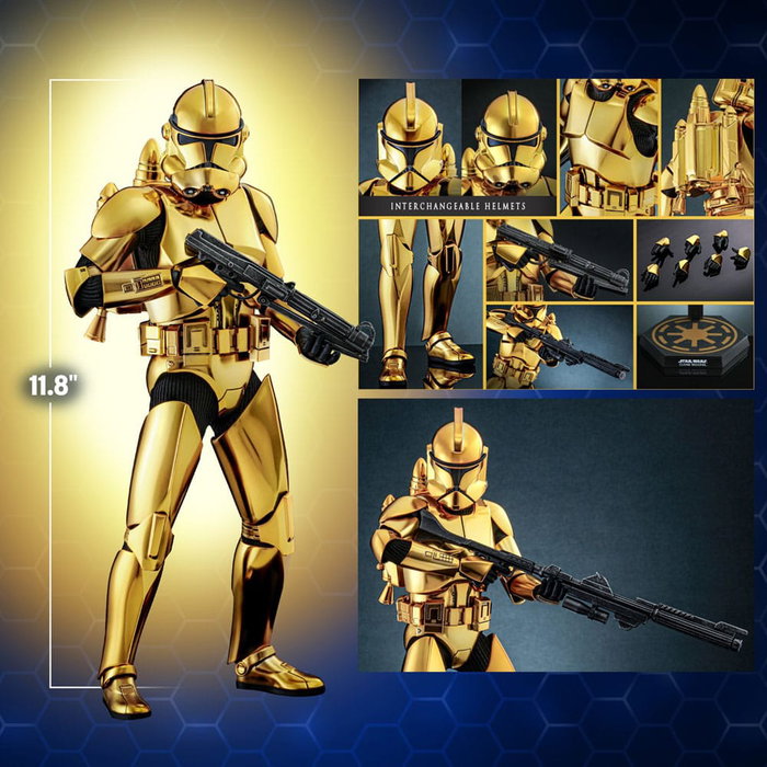 Star Wars figurine 1/6 Clone Trooper (Gold Chrome Version) Exclusive 30 cm Star Wars figurine 1/6 Clone Trooper (Gold Chrome Version) Exclusive 30 cm