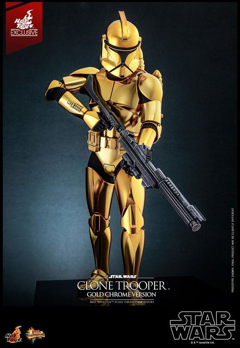 Star Wars figurine 1/6 Clone Trooper (Gold Chrome Version) Exclusive 30 cm Star Wars figurine 1/6 Clone Trooper (Gold Chrome Version) Exclusive 30 cm