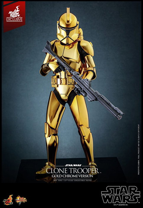 Star Wars figurine 1/6 Clone Trooper (Gold Chrome Version) Exclusive 30 cm Star Wars figurine 1/6 Clone Trooper (Gold Chrome Version) Exclusive 30 cm