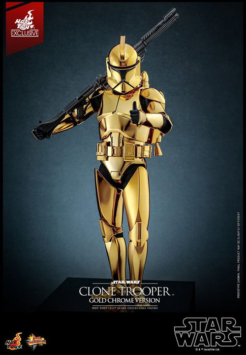 Star Wars figurine 1/6 Clone Trooper (Gold Chrome Version) Exclusive 30 cm Star Wars figurine 1/6 Clone Trooper (Gold Chrome Version) Exclusive 30 cm