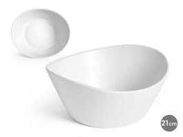 VESSIA Bol en porcelaine blanche 1200ml