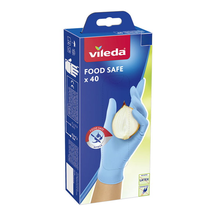 Gants Jetables Vileda Food Safe 171015 M/L (40 Unités) Gants Jetables Vileda Food Safe 171015 M/L (40 Unités)