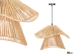 GIFTDECOR Lampara Techo 40cm Doble Cuerda