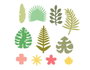 Misskuty Lot de 11 emporte-pièces fins ZAG Fleurs et Plantes botaniques tropicales
