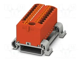 PHOENIX CONTACT PTFIX 6/18X2,5-NS35A RD Connecteur pour rail 19 pinces