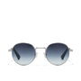 Hawkers Lunettes de soleil MOMA Argent Bleu Unisexe Monture Métal Lentilles TR18 Protection UV400