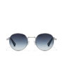 Hawkers Lunettes de soleil MOMA Argent Bleu Unisexe Monture Métal Lentilles TR18 Protection UV400