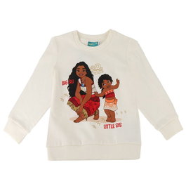 Sweat-shirt à capuche fille Stitch Moana Beige