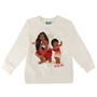 Sweat-shirt à capuche fille Stitch Moana Beige