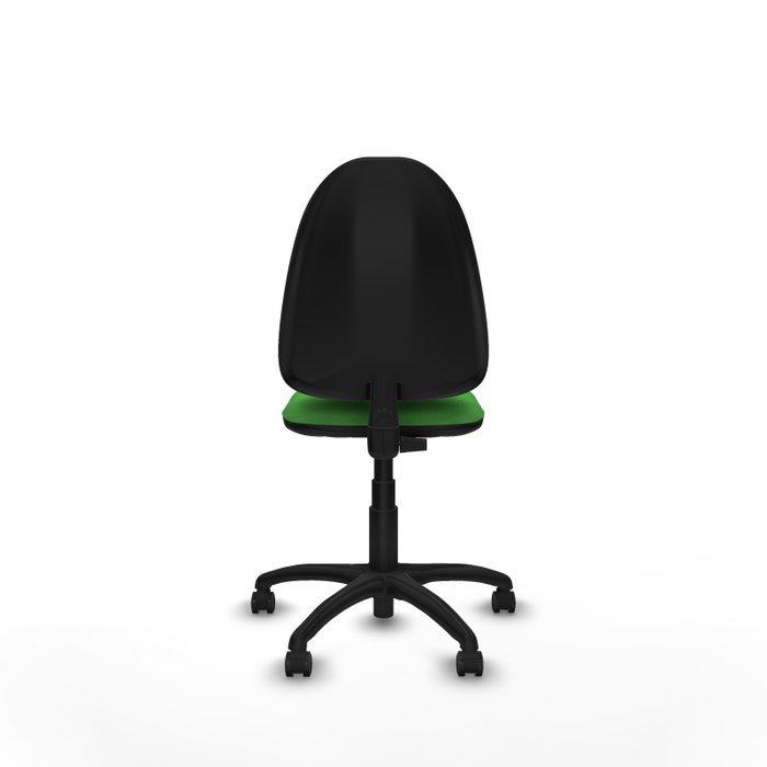 PIQUERAS Y CRESPO Chaise de bureau Aýna, tissu vert, base polyamide noir, roulettes parquet PIQUERAS Y CRESPO Chaise de bureau Aýna, tissu vert, base polyamide noir, roulettes parquet