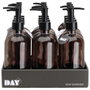 Day Distributeur de savon 500 ml en verre marron
