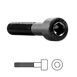 UCAFIX - Tornillo Rosca Metal Allen Din 912 - Vis à tête cylindrique Allen M8x110 mm pour métal - Norme DIN 912 - Finition noire