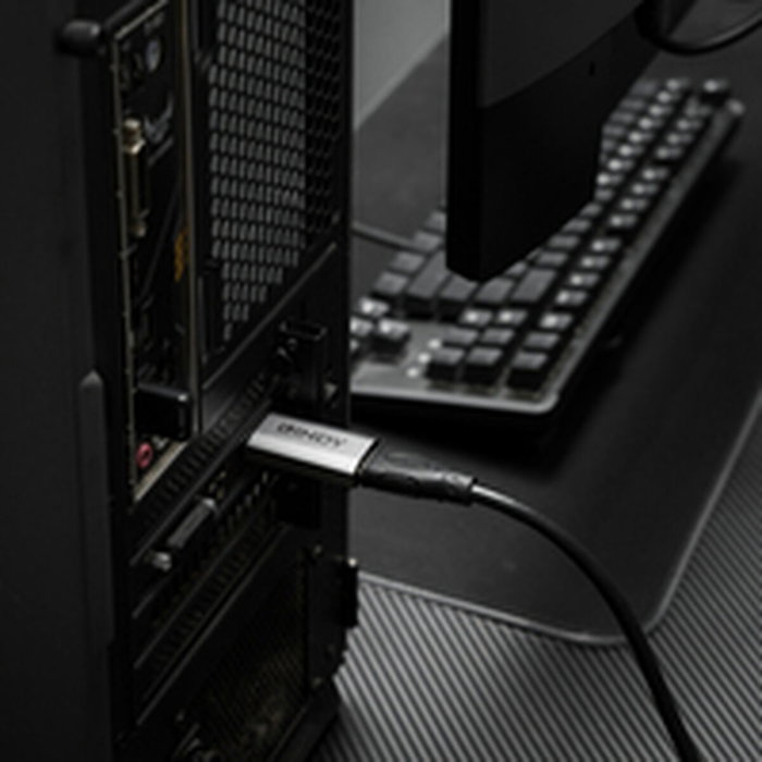 Adaptateur DisplayPort vers HDMI LINDY 8K60 ACTIVE Gris