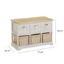 BigBuy Home Commode SWEET HEART Crème Naturel