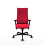Piqueras Y Crespo Fauteuil Exécutif Albacete, Tissu Rouge, Mécanisme Synchrone, Accoudoirs 2D